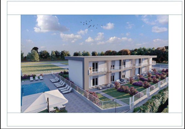 Villetta a schiera di nuova costruzione con piscina a Manerba del Garda