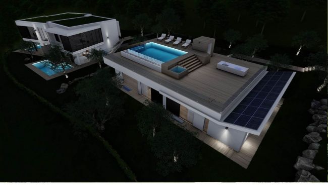 Brand-new villa with sweeping lake views
