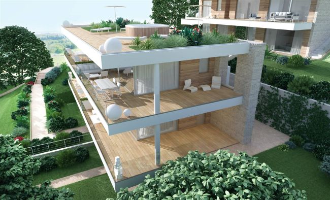 Porzione di villa in trifamiliare con spettacolare vista lago